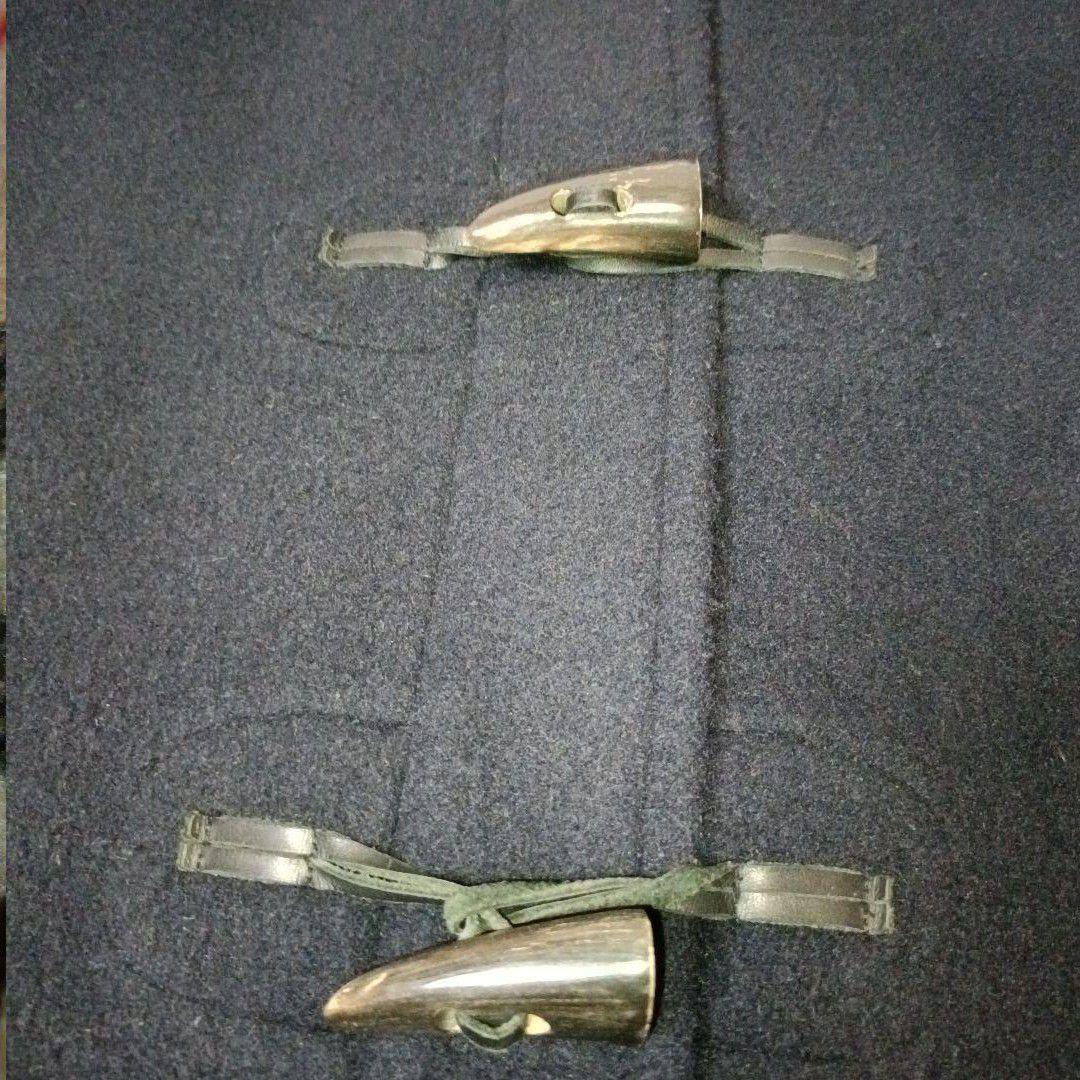 希少■Burberrys ウール ダッフルコート ネイビー ノバチェック 英国製