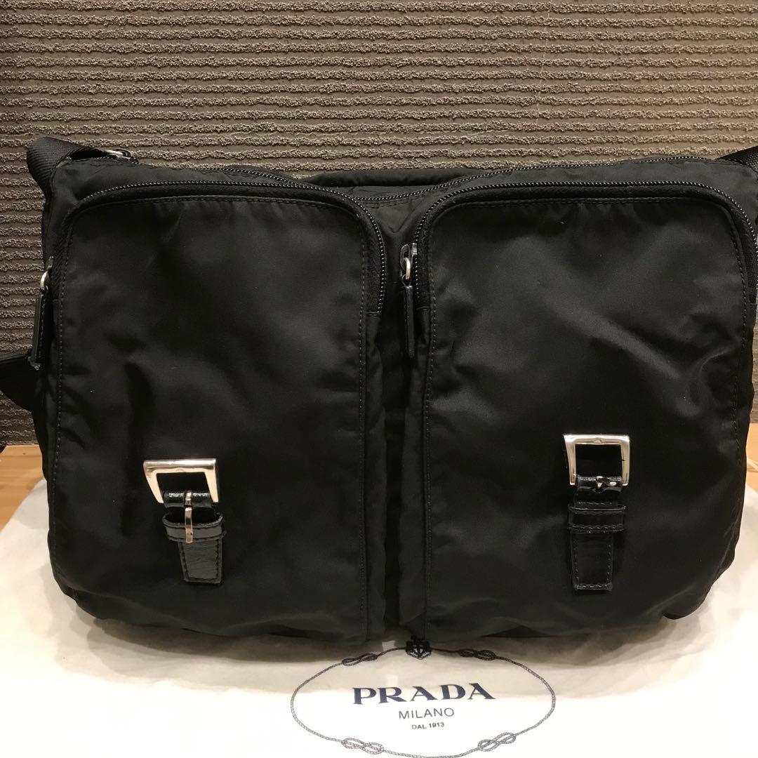 PRADA プラダ メッセンジャーバッグ ナイロン ブラック