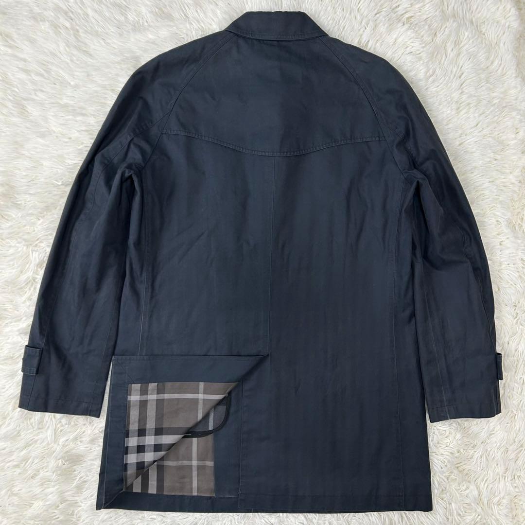 【美品/L】バーバリーロンドン ステンカラーコート アウター ウールライナー付