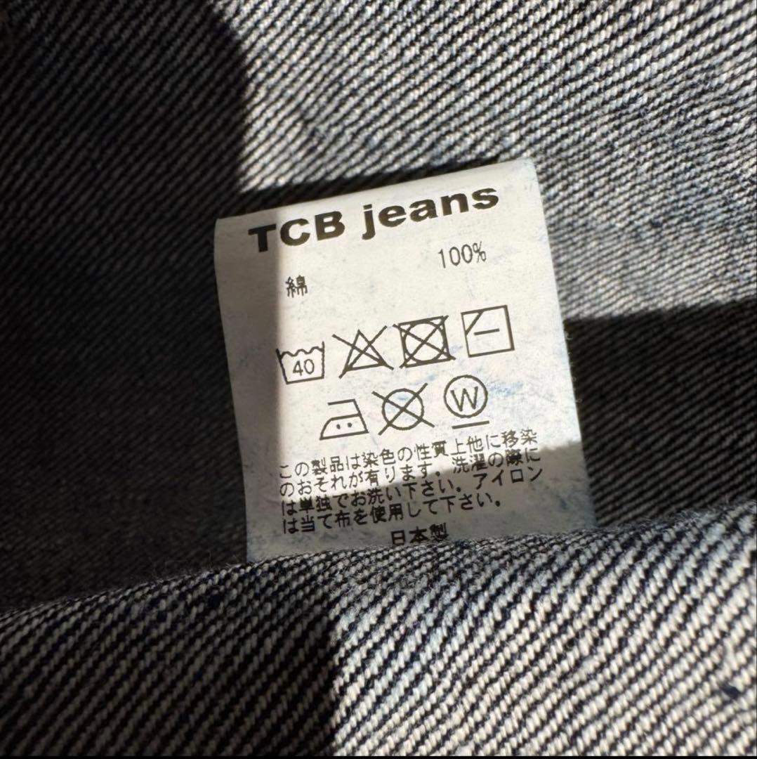 廃盤【TCBjeans】大戦モデル Tバック 赤タブ デニムジャケット 40