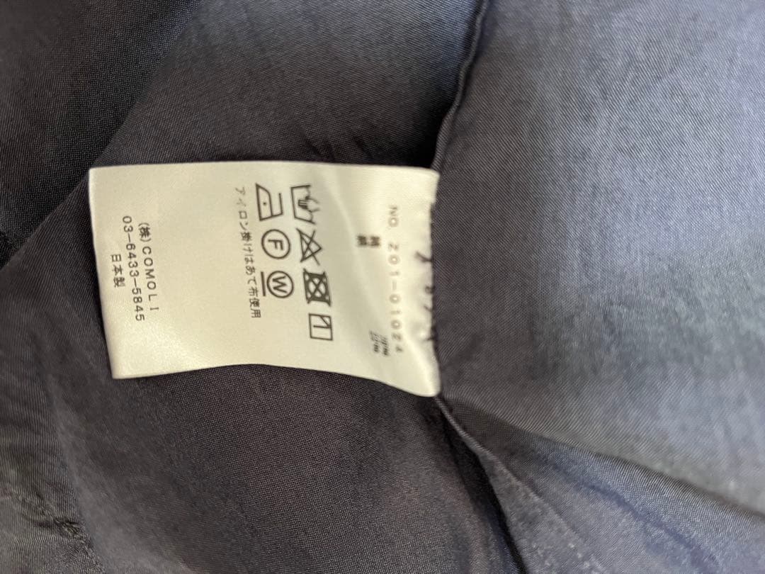 comoli コットンシルクジャケット2