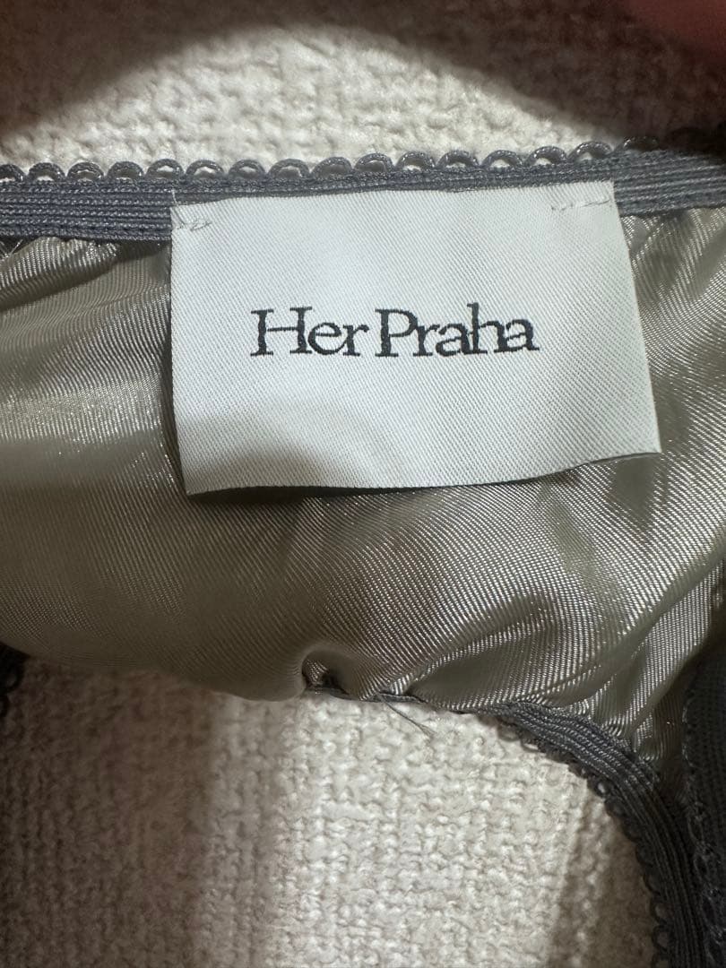 herpraha レースキャミ ホワイト litmus