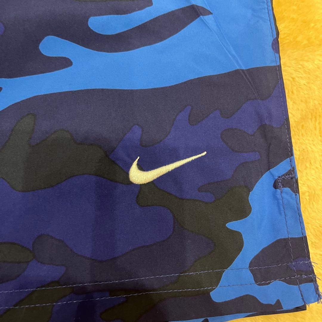 FCRB Nike ショートパンツ S 青カモフラ ハーフパンツ