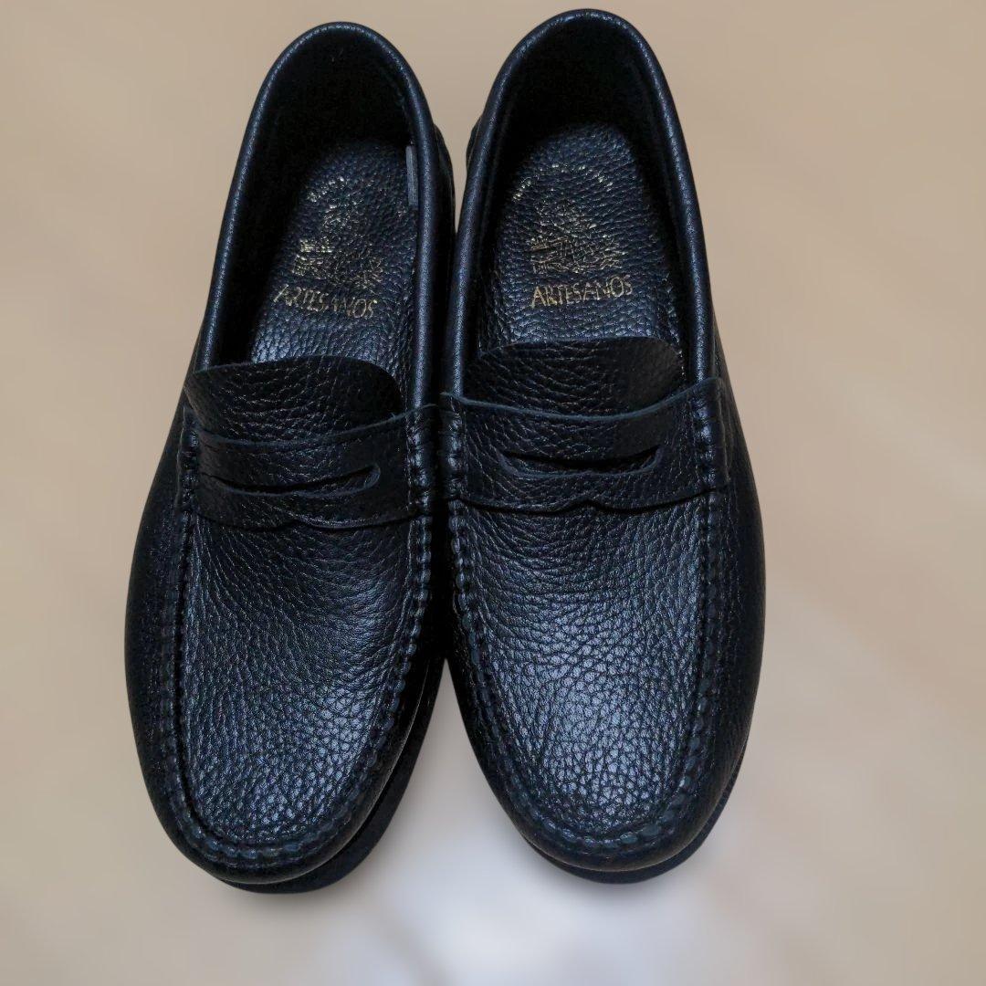 アルテサノス ARTESANOS ローファー ローファー 38 シボ