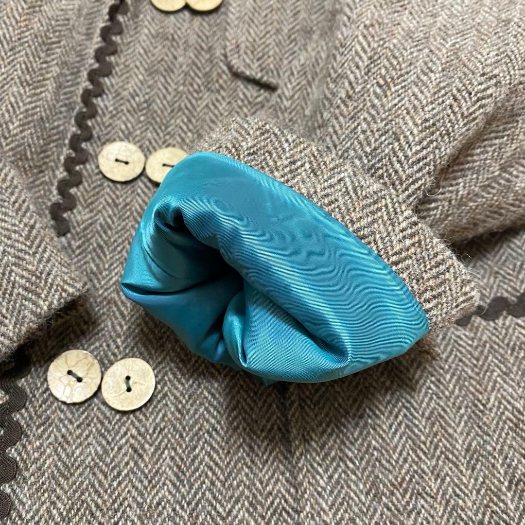 【美品】 original john ダブルテーラードジャケット ヘリンボーン