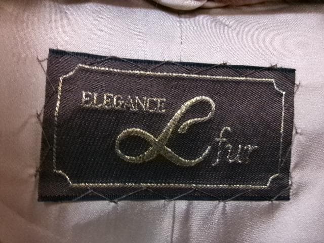 103647　エレガンスエルファー　毛皮コート　ブラウン　F