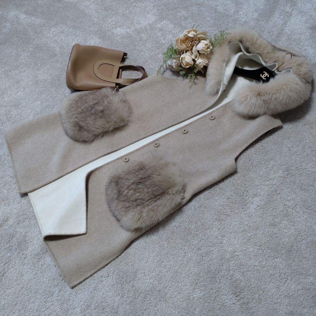 ❤️FOXファー付きジレ