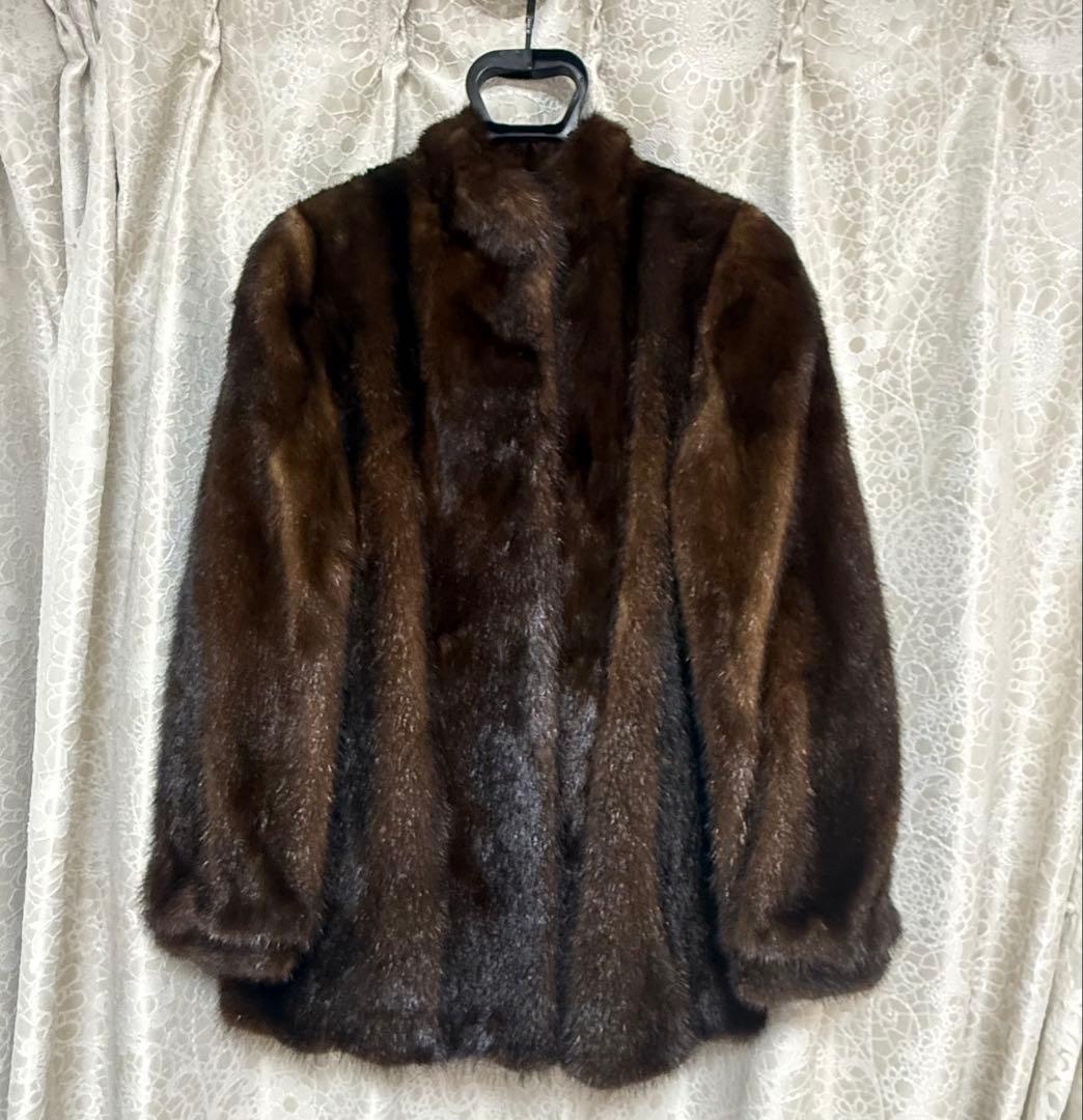 ダークミンクハーフコート
