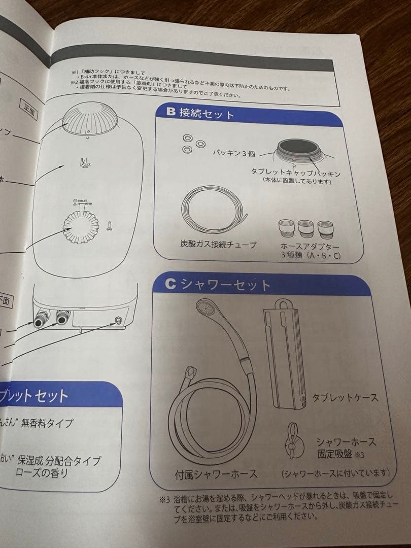 肌　うるおい　高濃度　炭酸泉　シャワー B-da(ビーダ)