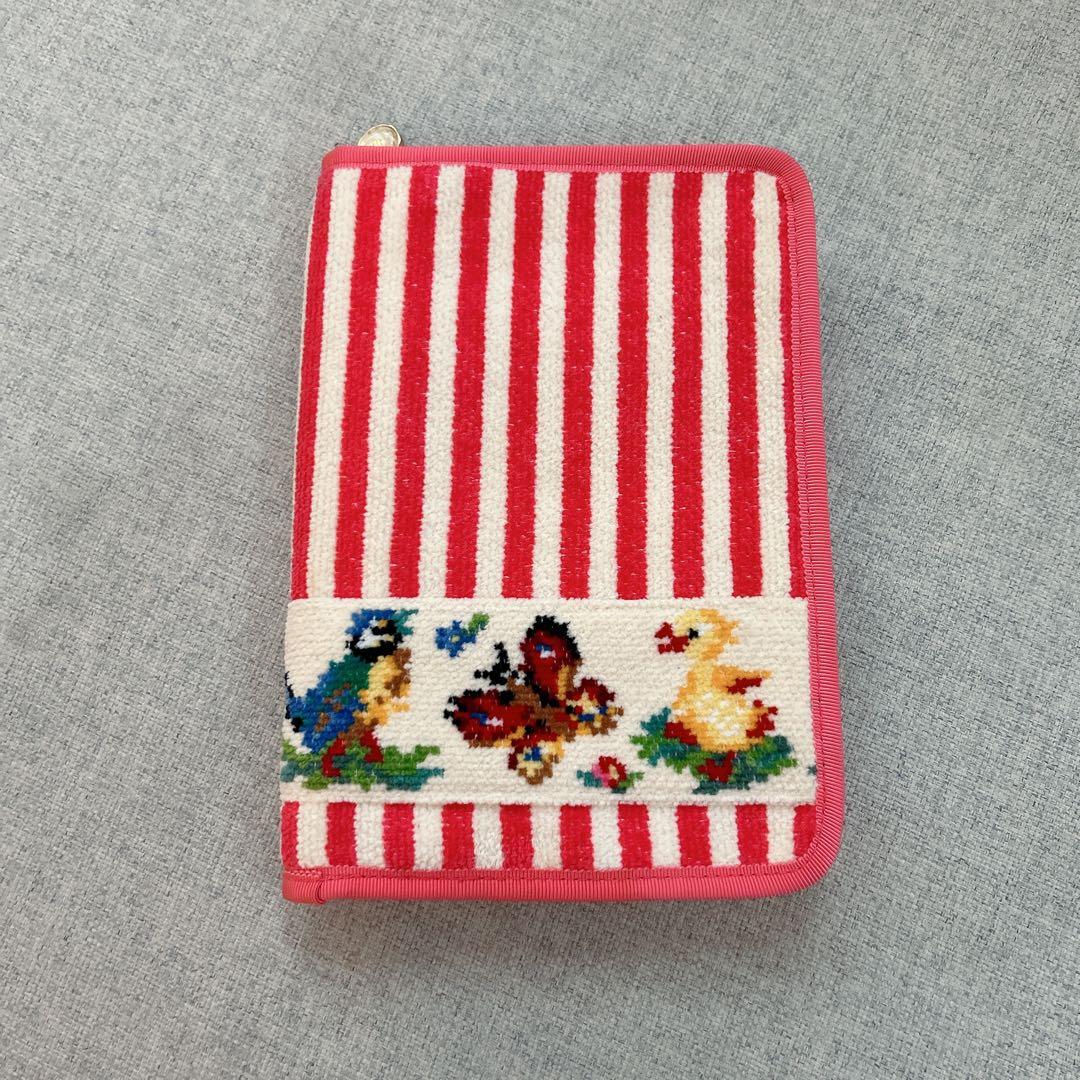 【美品】FEILER（フェイラー）ハイジ柄　母子手帳ケース ピンク