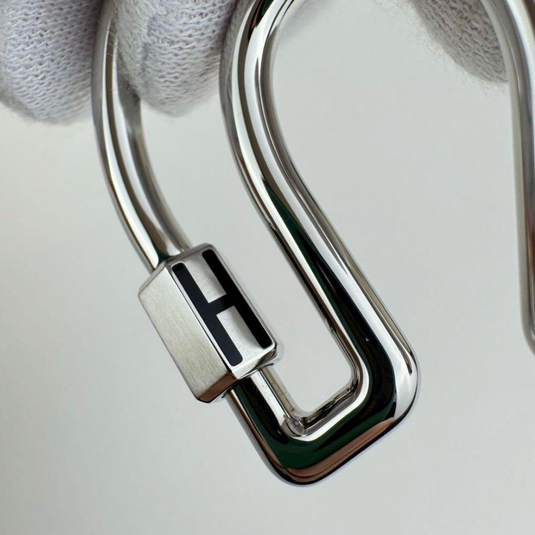 新品　HERMES エルメス　キーホルダー フェール・ア・シュヴァル　ブラック