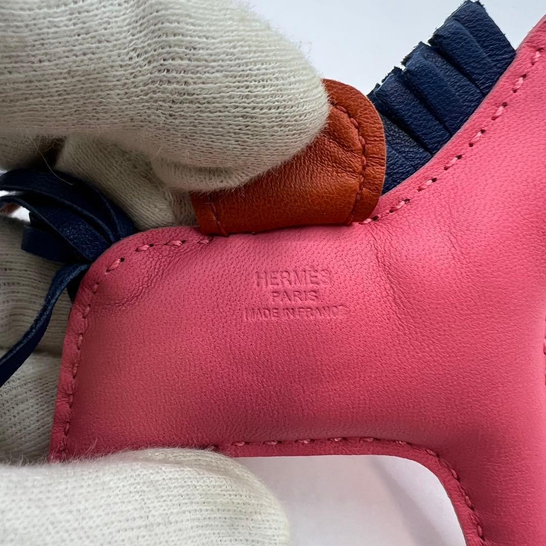 【極美品】エルメス チャーム ロデオ ペガサス レザー 馬 ホース