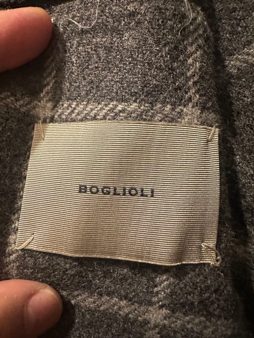 ⭐️BOGLIOLI⭐️グレー⭐️チェック‼️ジャケット‼️DOVER⭐️42