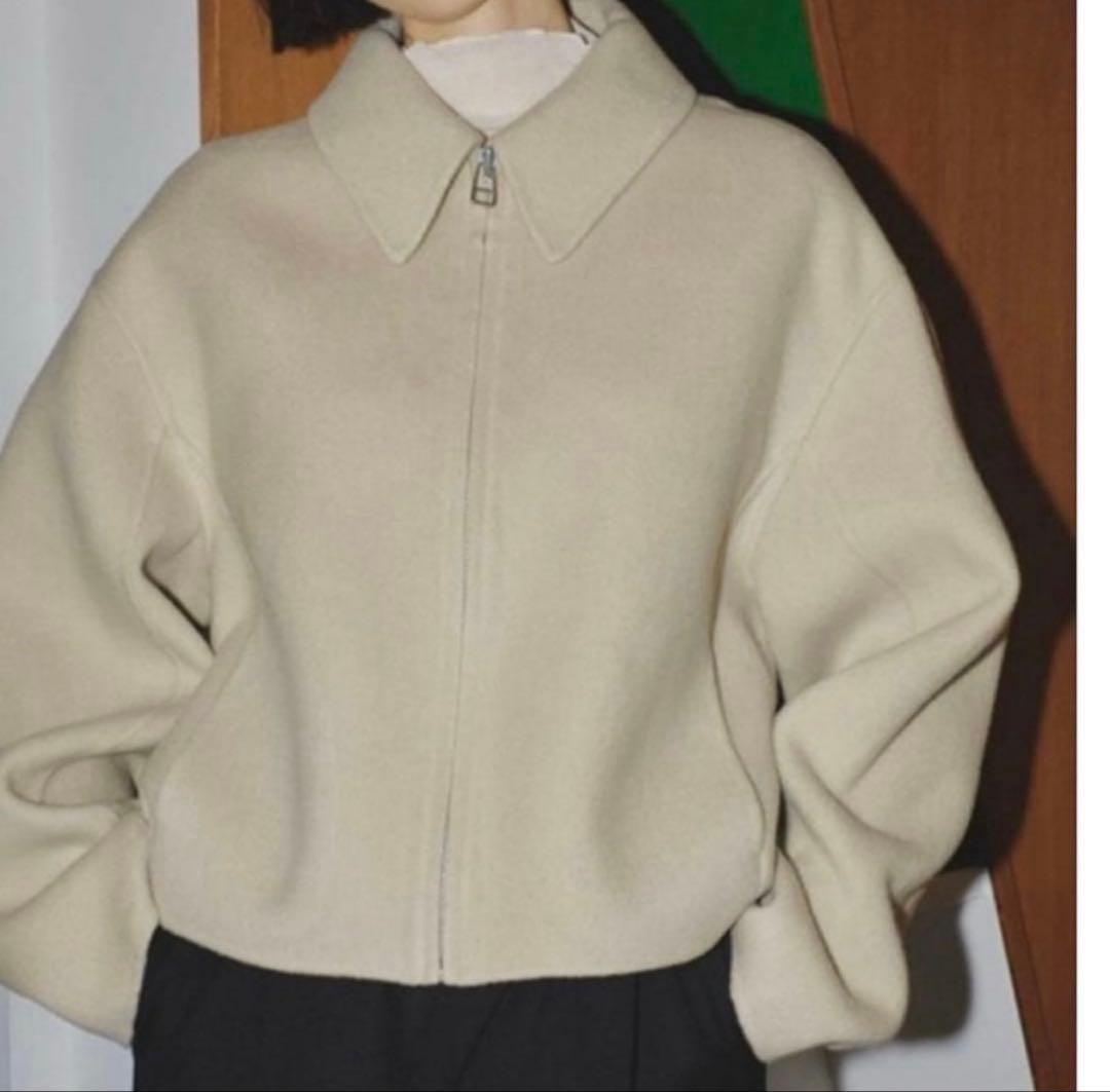 TODAYFUL アイボリー Wool Zip Blouson 36