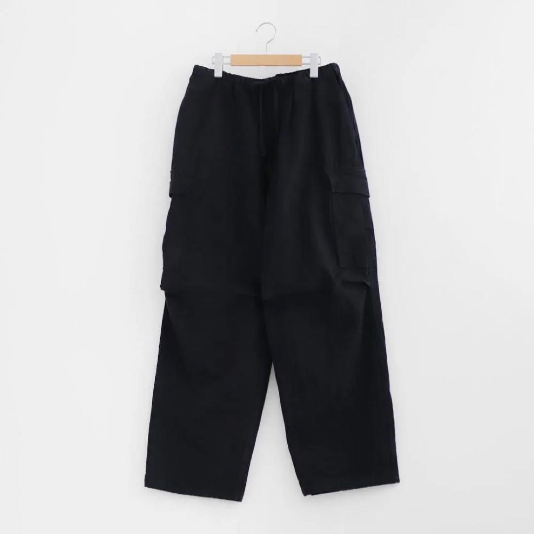 u*s様 comoli 25ss ブラックドリル6pパンツ　サイズ1