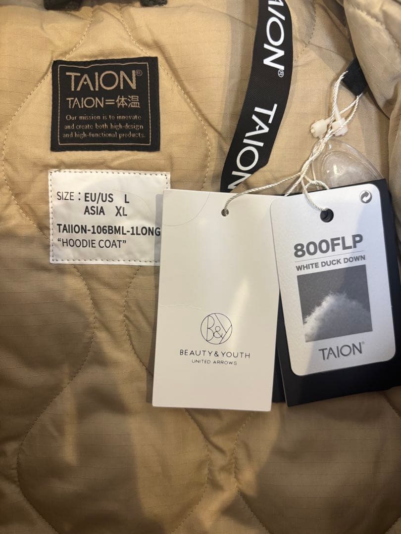 TAIONミリタリー フード ダウンコート
