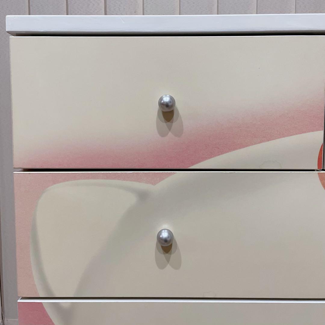 美品✨キティちゃん タンス 木製 チェスト 引き出し ハローキティ キャビネット