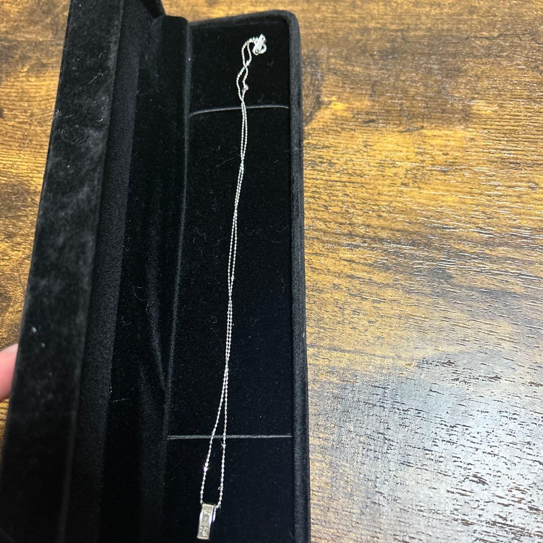 シンプル シルバー チェーンネックレス　pt850