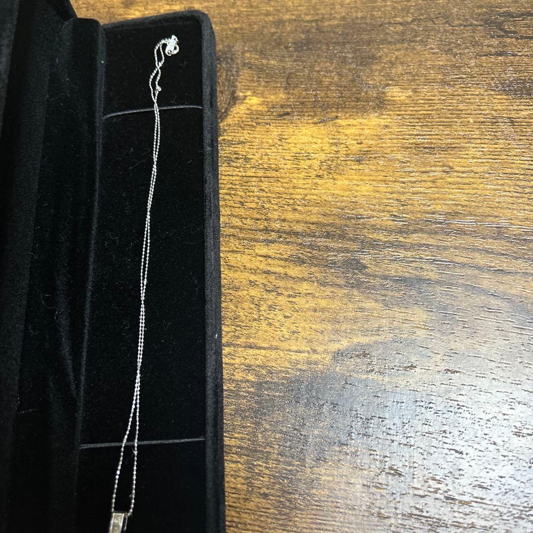 シンプル シルバー チェーンネックレス　pt850