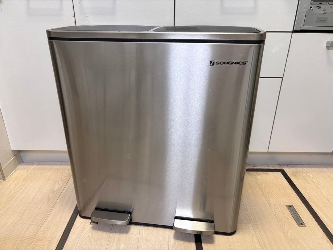 SONGMICS ゴミ箱 ダストボックス 2x30L LTB60NL