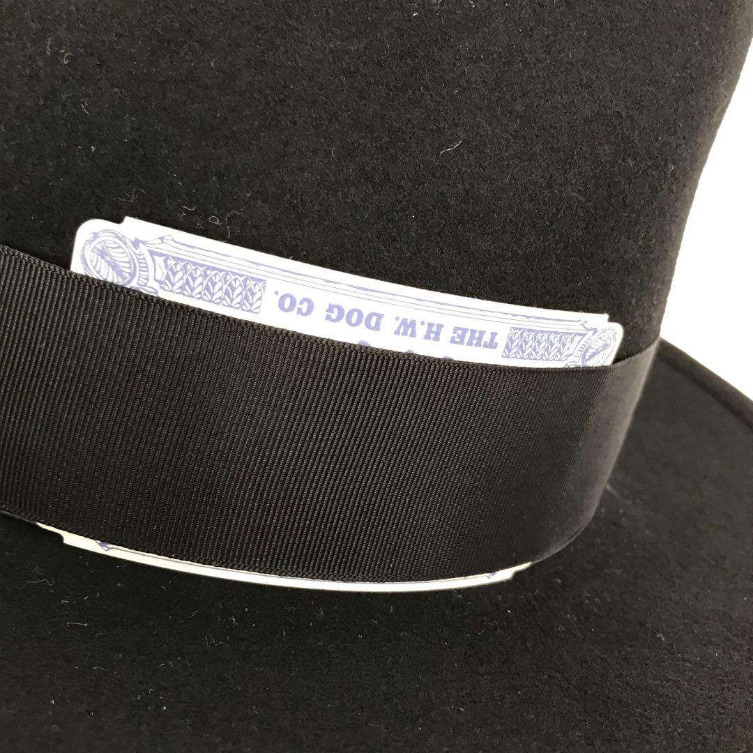 THE H.W.DOG&CO.　ハット　40 ブラック　ウール