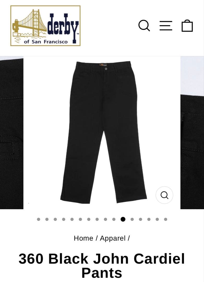 新品未使用 ダービーオブサンフランシスコ フリスコパンツ w32