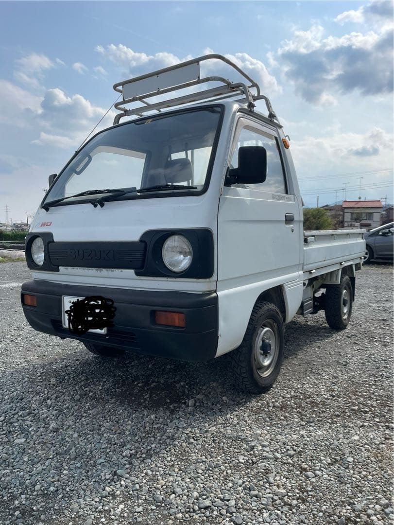 当時物平成２年式スズキキャリー５速４駆ＡＣ付軽トラ❗️キャリートラック❗️