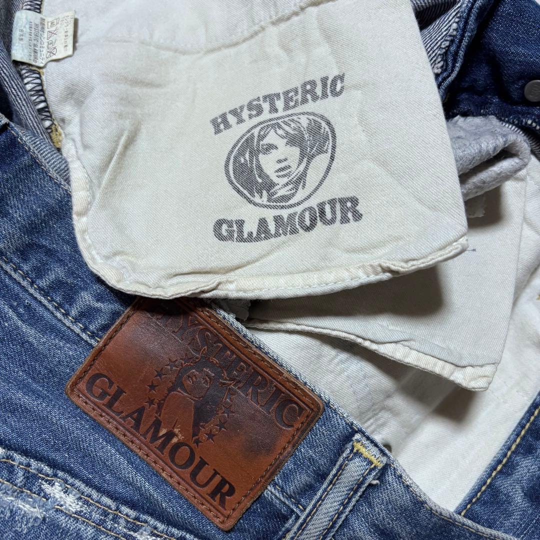 【超希少】ヒステリックグラマー ダメージ加工 スタッズデニムパンツ 30 日本製