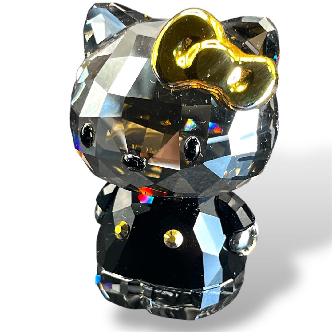 【激レア・限定品】スワロフスキー キティ ゴールドボウ ブラック 2012年限定