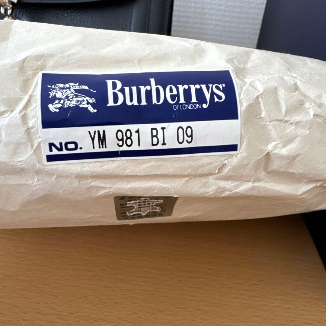未使用品★Burberrys ブラック ドラムバッグ 箱付き