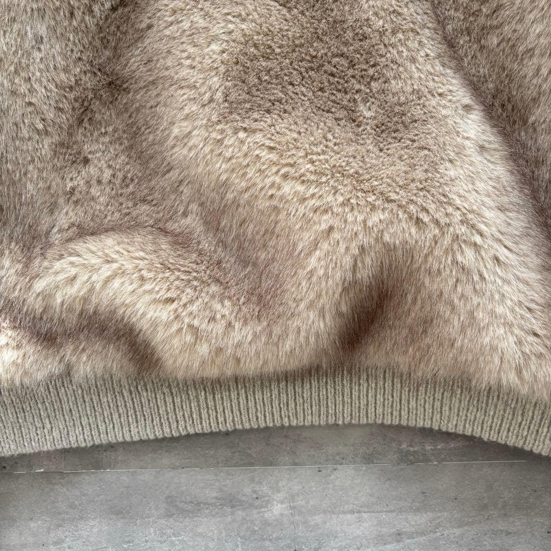 【新品タグ付き】ANDREA&Co. 毛皮　ファーコート　ホワイト　FREE