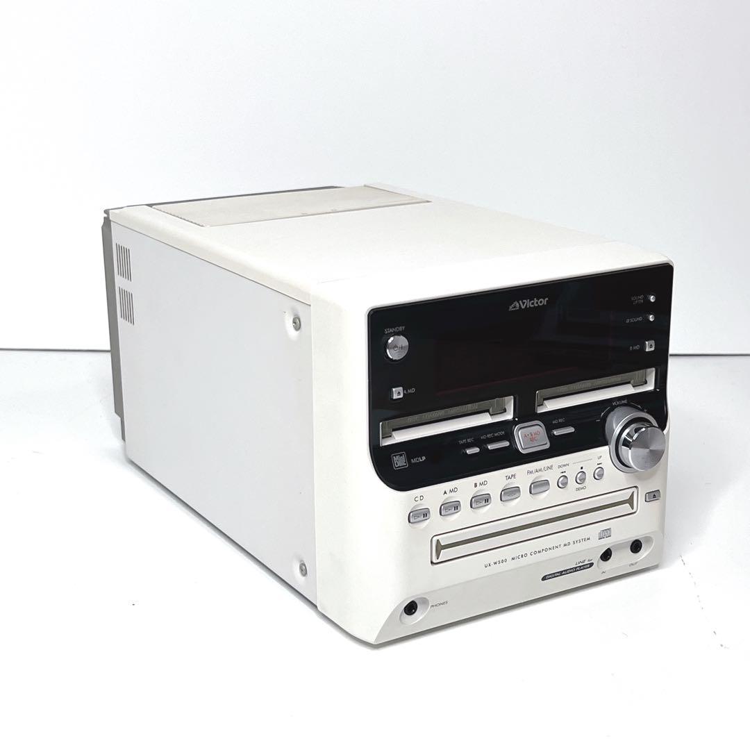 【美品・動作品】希少 Victor CA-UXW500‐W CD MD カセット