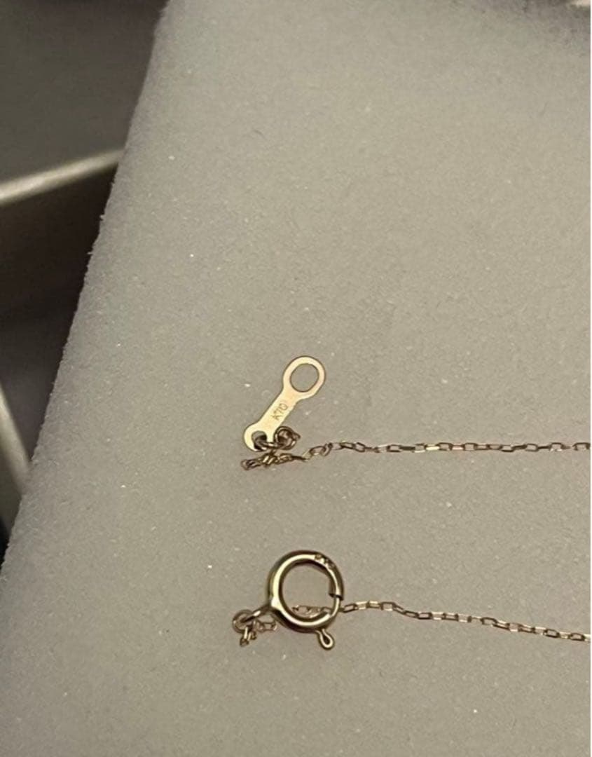 ツツミジュエリー　k10 イエローゴールド ロードライト　ガーネット　ネックレス