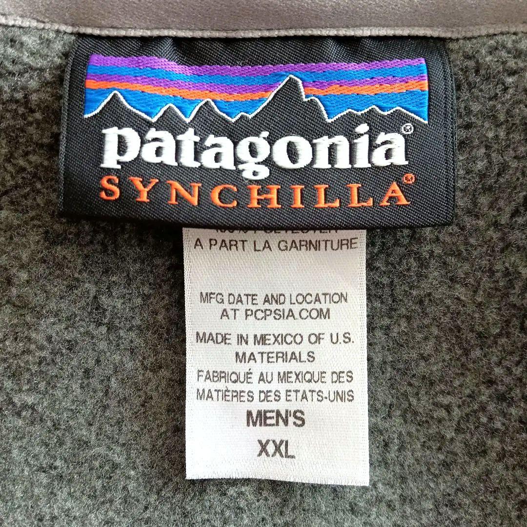 パタゴニア★シンチラベスト XL相当 フリースベスト デッドストック グレー