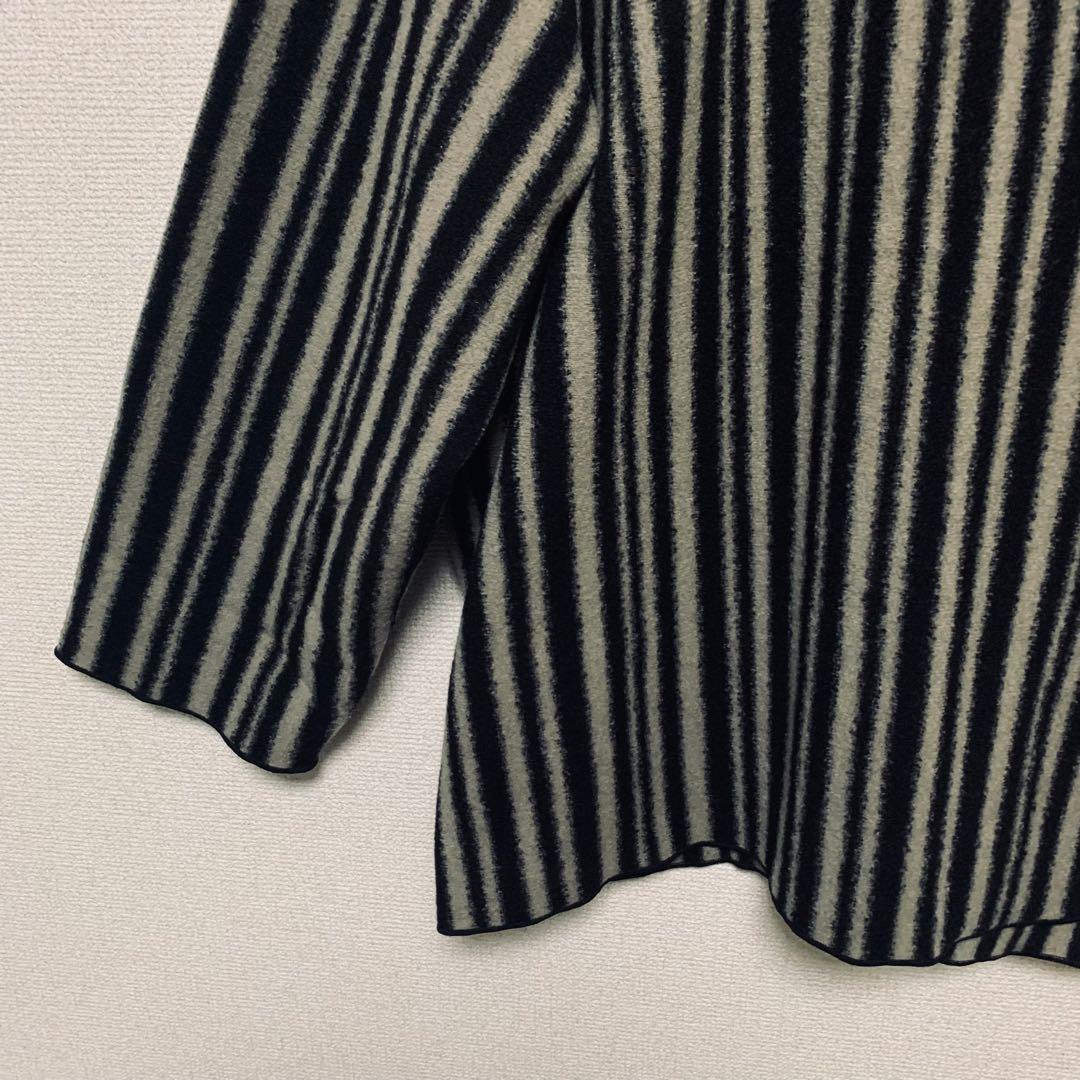 【希少、美品】JURGEN LEHL ウールコート　ストライプ　M