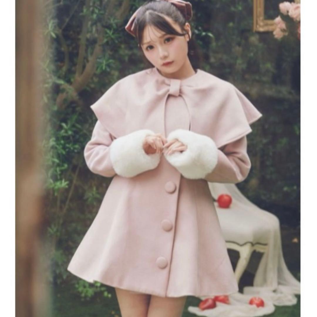 Me roir リボンケープドーリーコート