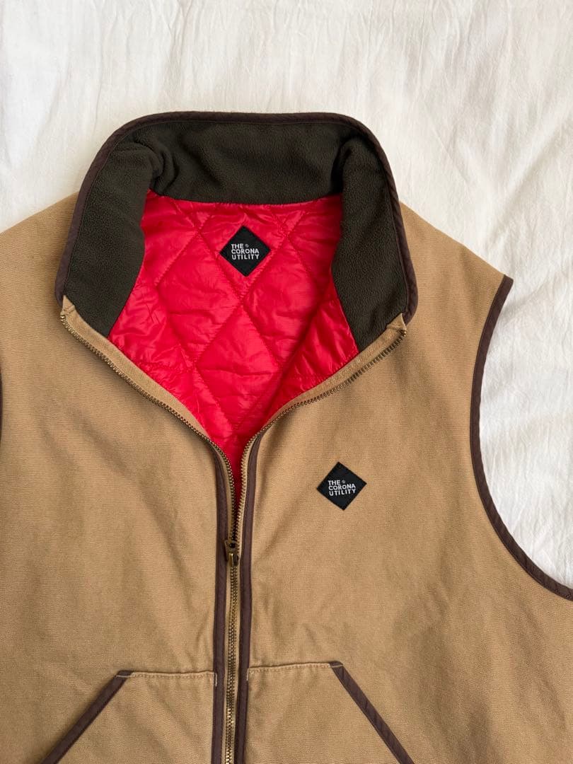 coronautilityコロナユーティリティー中綿ベストＬナイジェルケーボン