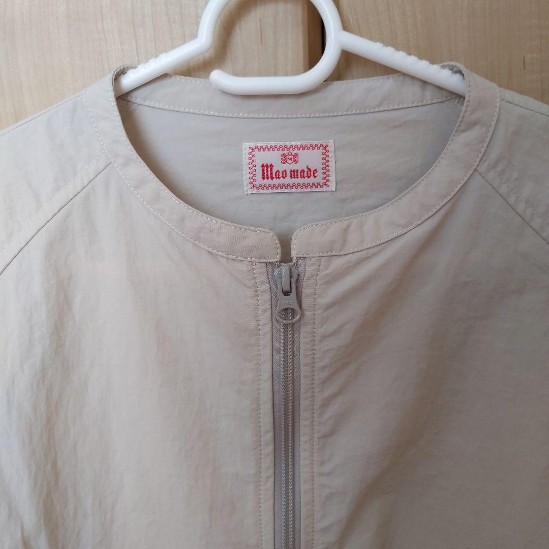 mao made　ローゲージリブバンドカラージャケット