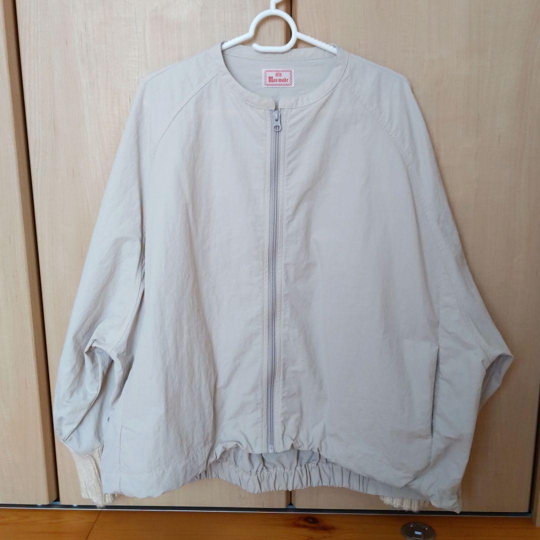 mao made　ローゲージリブバンドカラージャケット