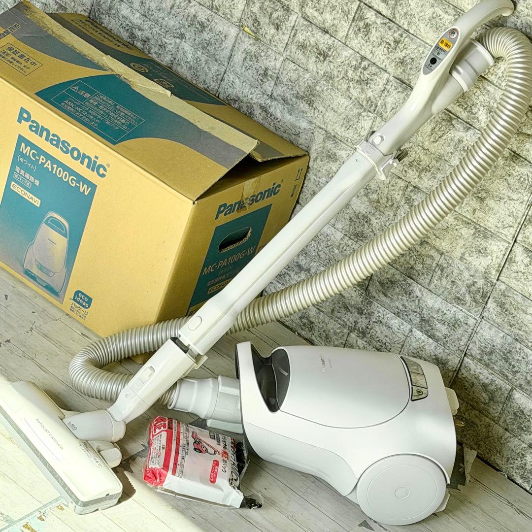 Panasonic「MC-PA100G」紙パック式掃除機 新品紙パック付き