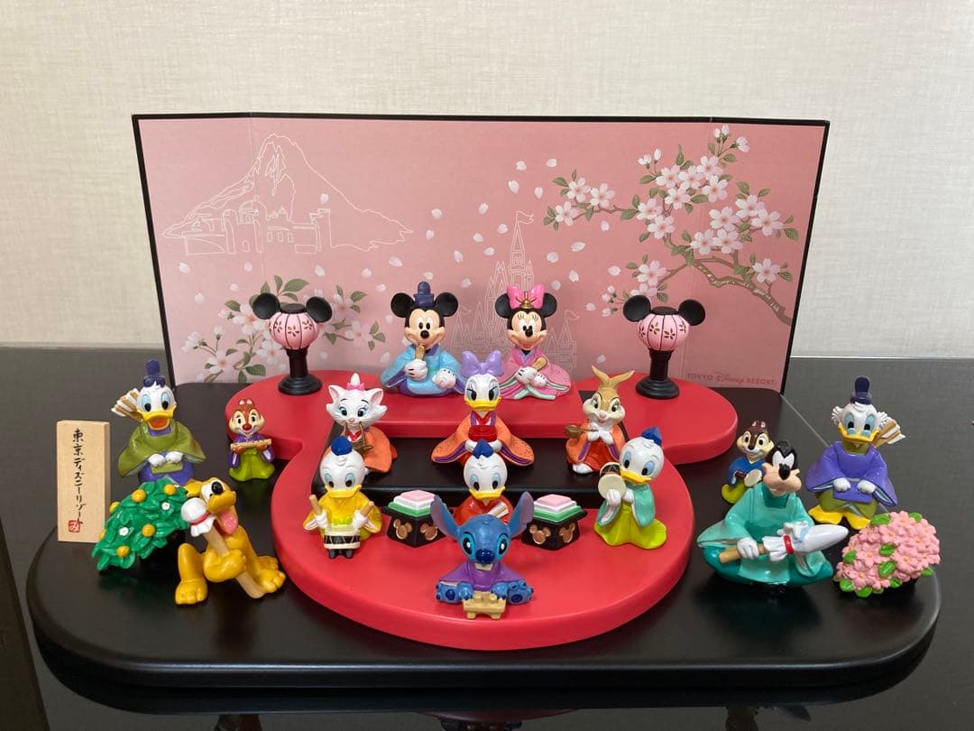 ディズニーひな人形セット　東京ディズニーリゾート雛人形　フィギュア　ひな祭り