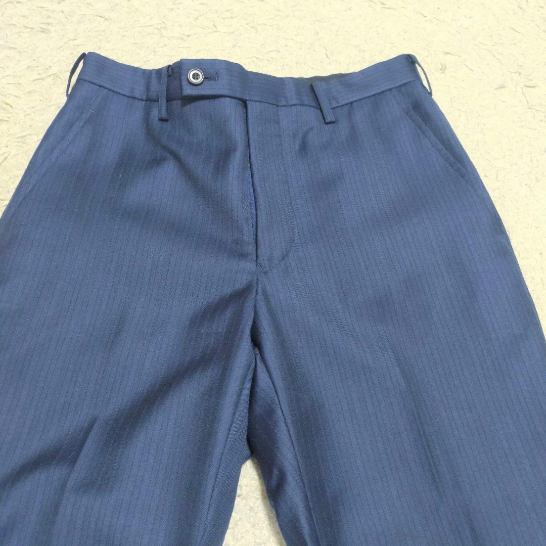 【紳士の装い】タケオキクチ×御幸毛織・スリーピーススーツ・ネイビーストライプ・S