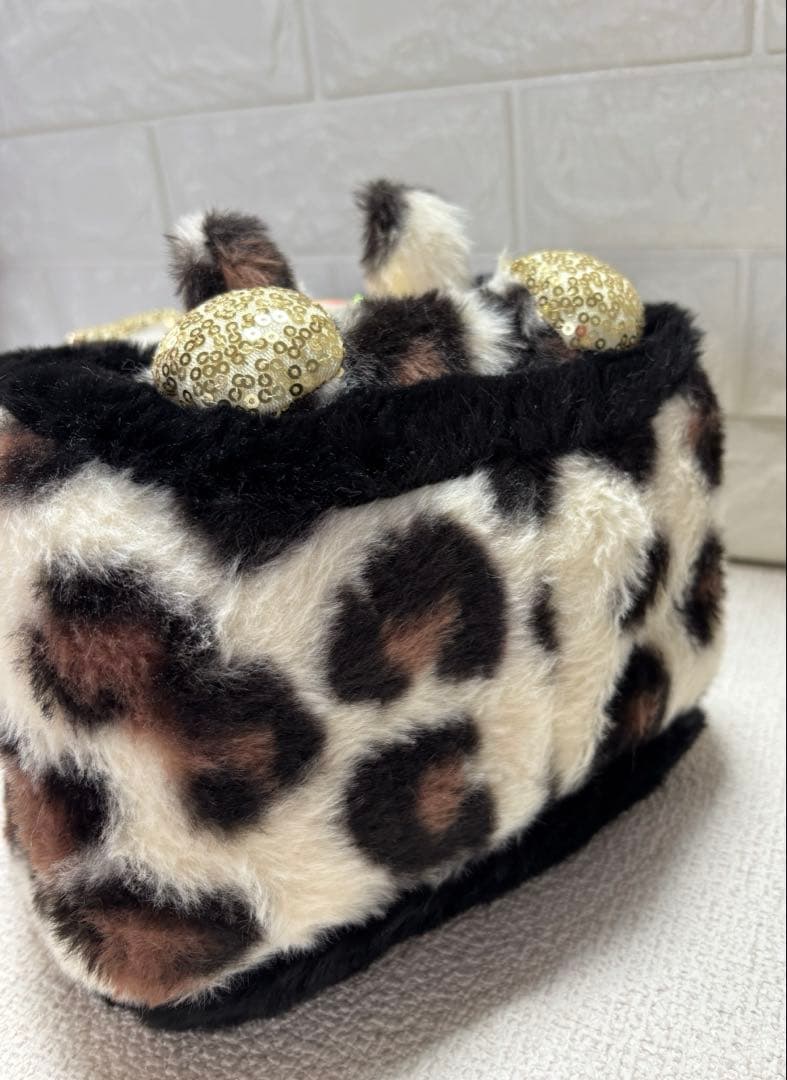 さ*ー様 コヤンイサムチョン　ハンドメイド　ファーバッグ　サンダーちゃん　ヒョウ