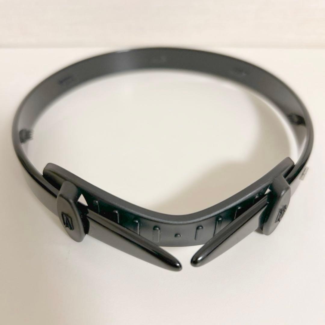 アレクサンドルドゥパリ アセテート　カチューシャ　1.5cm幅　黒　新品未使用