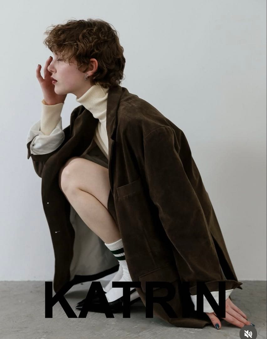 ジャケット・アウター KATRINtokyo suede dad jacketdarkbrown