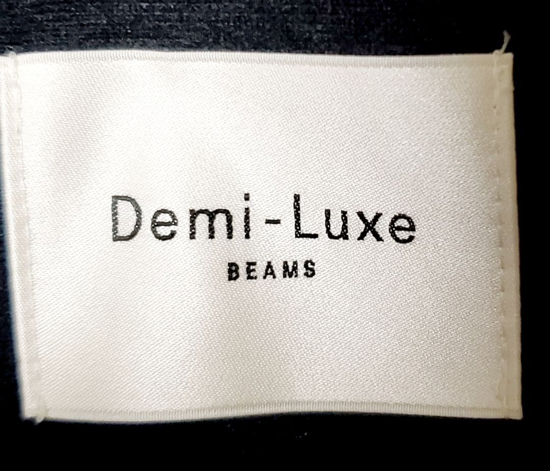 【洗える】Demi-Luxe BEAMS×LEE オーバースタンドブルゾン 黒色