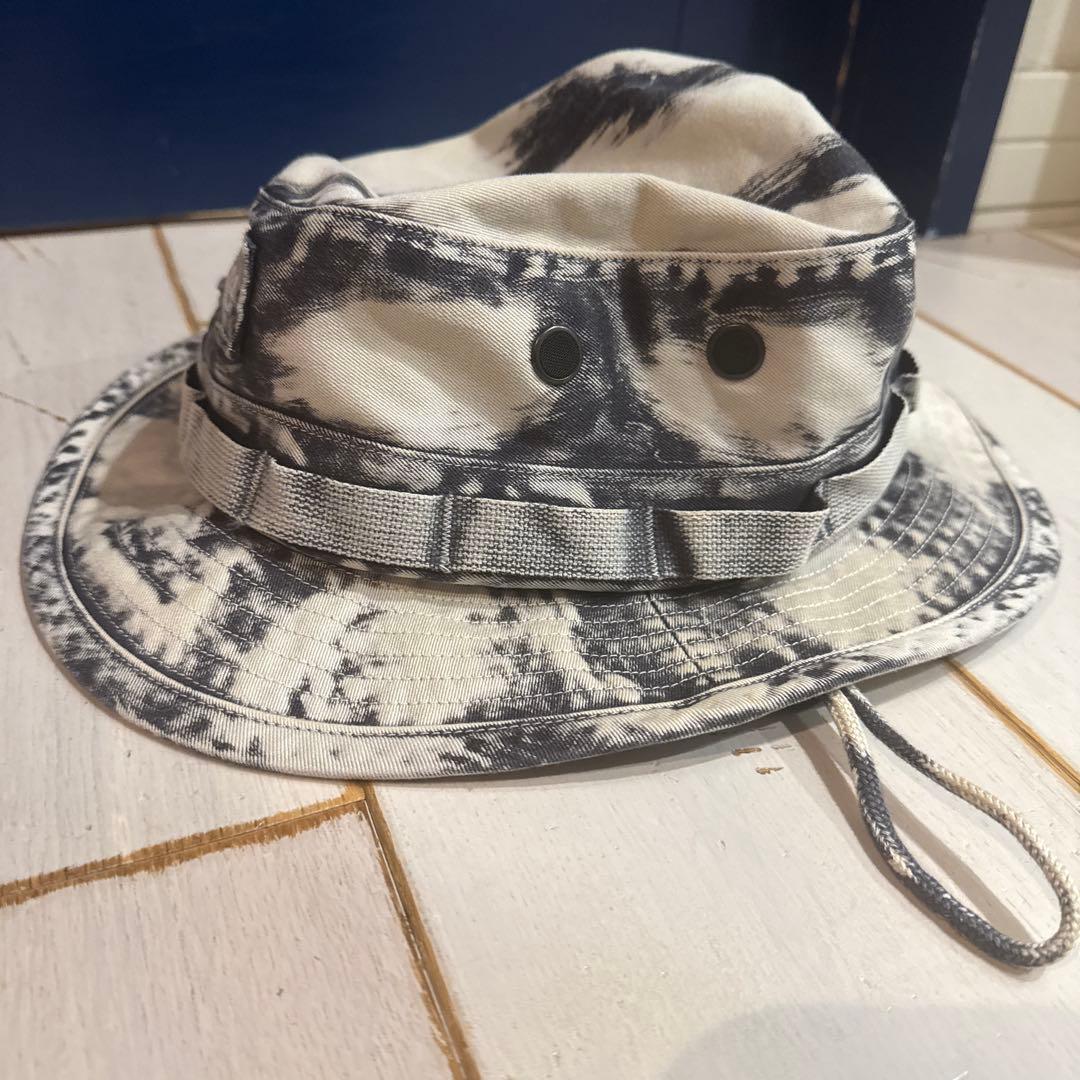 Supreme バケットハット M/L ブラック/ホワイト