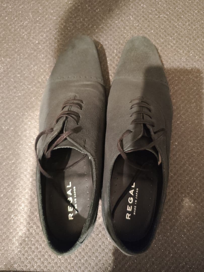 リーガルシューズ　スエード　グリーン