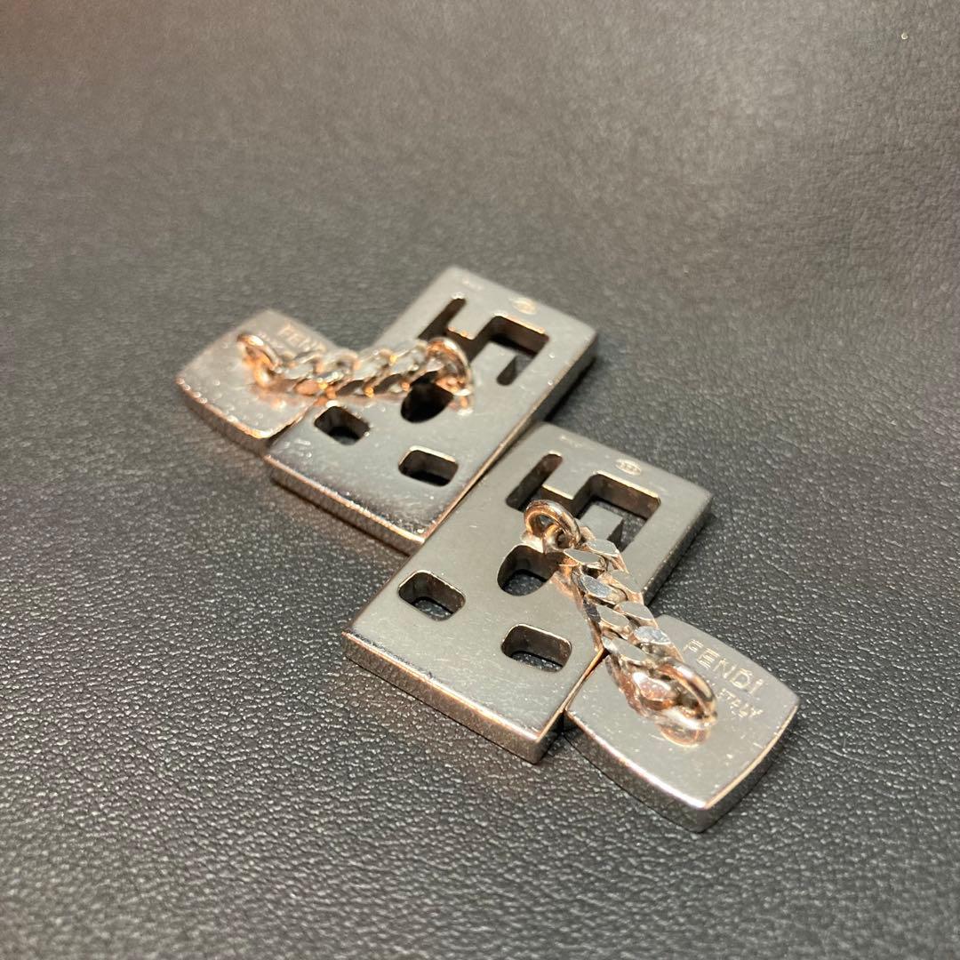 FENDI フェンディ　カフリンクス シルバー　フェイス silver925