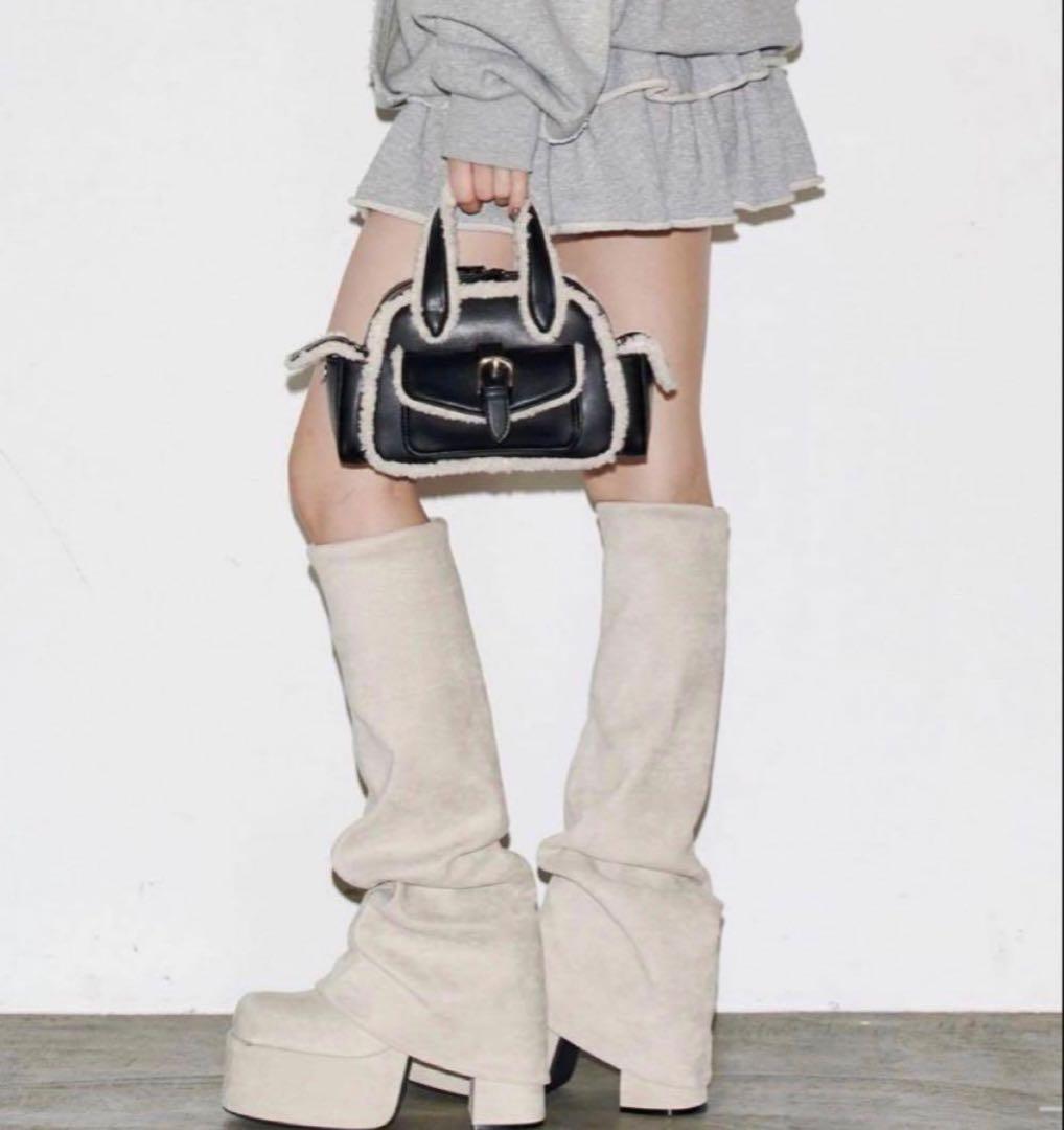 EMODA ロングブーツ フレア ブーツ